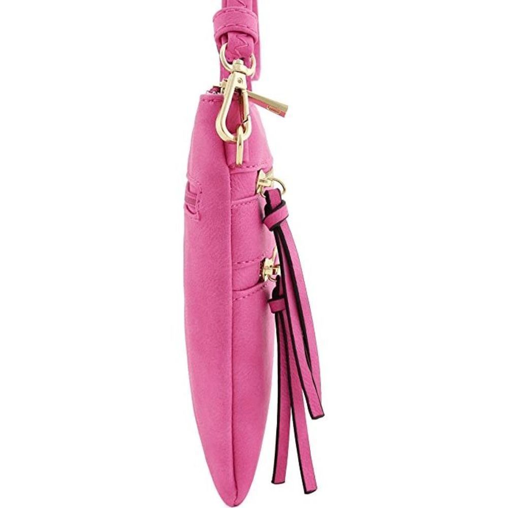 Hot Pink Functional Multipocket Crossbody Bag - image 2